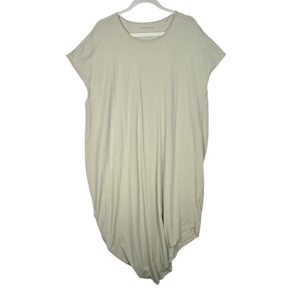 Universal Standard Geneva Tshirt Dress Womens Large Iconic Midi Minimalist Green - Picture 2 of 5